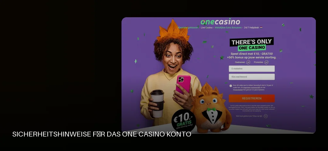 One Casino promotional banner