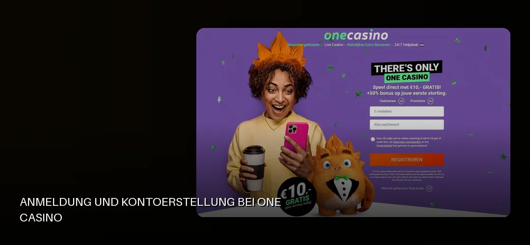 One Casino promotional banner